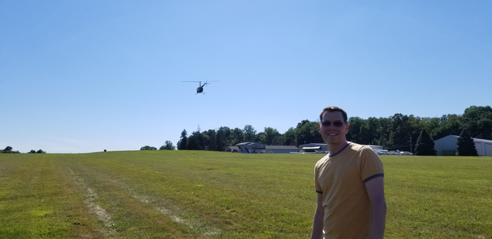 Shawn-at-Sky-Manor-with-Helicopter-on-landing-approach